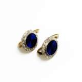 “Earrings with enamel and diamonds” - photo 1