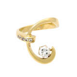 Ring mit Brillant ca. 0,5 ct, - photo 2