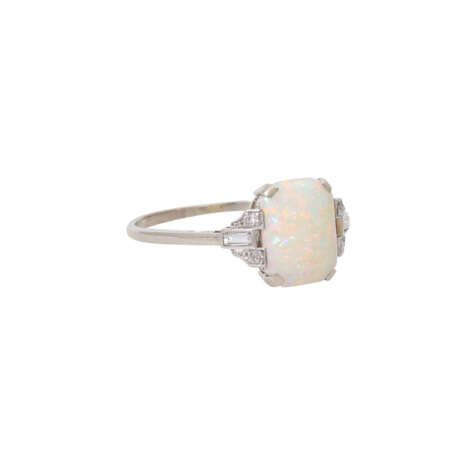 Art Déco Ring mit weißem Opal - Foto 1