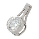 Solitäranhänger mit Brillant von ca. 0,9 ct, - photo 3