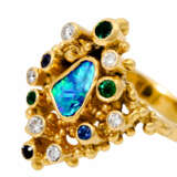 EHINGER SCHWARZ Ring mit Opal, 6 Brillanten von zus. ca. 0,21 ct, - фото 3