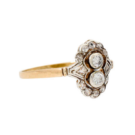 Zierlicher Jugendstil Ring mit Diamanten - photo 1