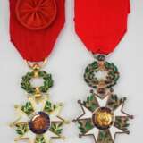 Frankreich : Orden der Ehrenlegion, 9. Modell (1870-1951), Offiziers- und Ritterkreuz - Luxusausführung. - photo 1