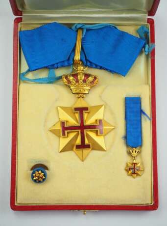 Italien : Konstantinischer Militärischer Orden des hl. Georg von Antiochien. 2. Modell, Komtur, im Etui. - Foto 1