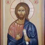 Icon *God Almighty*. board gesso oil tempera icon painting Byzantine style Christian art Russia 2018 - photo 1