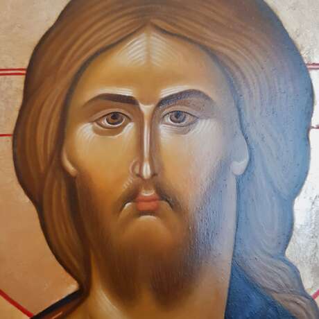Icon *God Almighty*. board gesso oil tempera icon painting Byzantine style Christliche Kunst Russia Moscow 2018 - Foto 2
