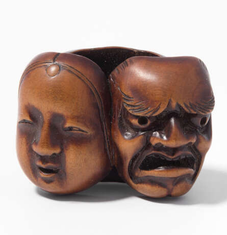 Holz-Manjû-Netsuke - Foto 1