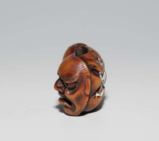 Holz-Manjû-Netsuke - Foto 3