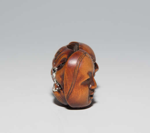 Holz-Manjû-Netsuke - Foto 5