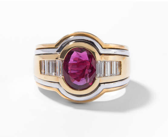 Rubin-Diamant-Ring - Foto 1