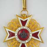 Rumänien : Orden der Krone von Rumänien, 1. Modell (1881-1932), Komturkreuz. - Foto 1