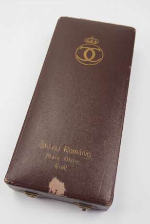 Rumänien : Orden des Sterns von Rumänien, 2. Modell (1932-1947), Großoffiziers Satz Etui. - Foto 1
