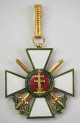 Ungarn : Verdienstorden, 1. Modell (1922-1944), Kommandeur Kreuz mit Schwertern und Kriegsdekoration.