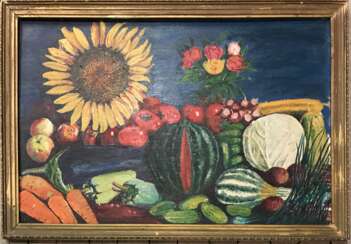 The painting “still life with vegetable”. Tyurin V. P.
