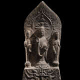 Seltene Stele des Buddha Shakyamuni aus Kalkstein - photo 1