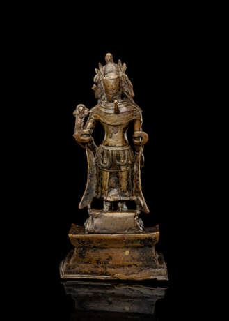 Seltene Bronze des stehenden Avalokiteshvara - Foto 2