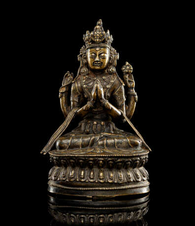 Bronze des Shadaksharilokeshvara - Foto 1