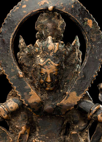 Figur einer tantrischen Gottheit aus Kupfer - фото 5