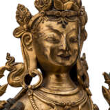 Feine feuerveroldete Bronze des Padmapani - Foto 3