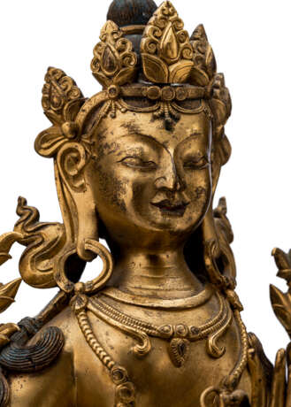 Feine feuerveroldete Bronze des Padmapani - фото 3