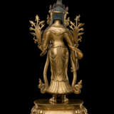 Feine feuerveroldete Bronze des Padmapani - фото 7