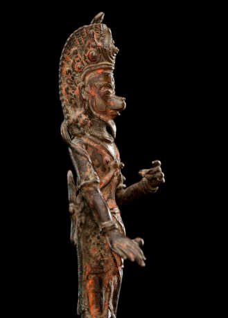 Kupferfigur des Hanuman - Foto 3