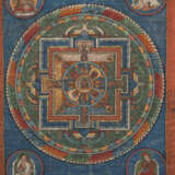 Mandala des Amitayus in Brokatmontierung - Foto 5