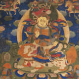 Gruppe von vier Thangka bzw. Tsagli, u.a. Avalokiteshvara und Vaishravana, teils monitiert - Foto 3