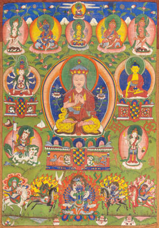 Darstellungen eines Lama und Gottheiten aus der Bon-Tradition - фото 1
