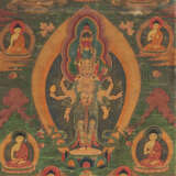 Thangka des Buddha Shakyamuni und Thangka des Avalokiteshvara und Shakyamuni - photo 2
