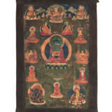Thangka des Buddha Shakyamuni und Thangka des Avalokiteshvara und Shakyamuni - photo 3