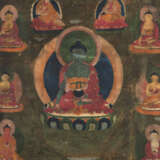 Thangka des Buddha Shakyamuni und Thangka des Avalokiteshvara und Shakyamuni - photo 4