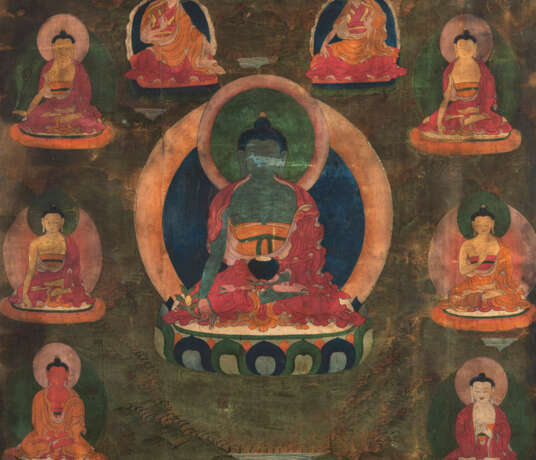 Thangka des Buddha Shakyamuni und Thangka des Avalokiteshvara und Shakyamuni - photo 4