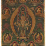 Thangka des Buddha Shakyamuni und Thangka des Avalokiteshvara und Shakyamuni - photo 8