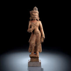 Feine und seltene Holzfigur des Padmapani