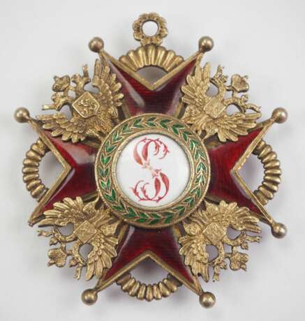 Russland : Kaiserlicher und Königlicher Orden vom heiligen Stanislaus, 2. Modell, 2. Typ (ca. 1841-1917), 1. Klasse Kleinod. - фото 1