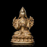 Feuervergoldete Bronze des Tsongkhapa - Foto 1