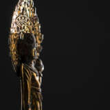Feuervergoldete Bronze des Avalokiteshvara auf einem Lotus - Foto 5