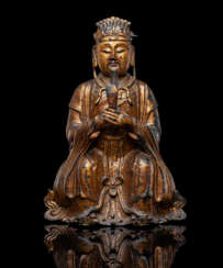 Bronze des Tianguan mit Lackvergoldung