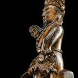 Lackvergoldete Bronze des Guandi - photo 3