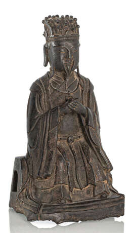 Bronzefigur eines daoistischen Würdenträgers - photo 1