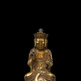 Sehr seltene feuervergoldete Bronze des Buddha - Foto 1