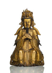 Feuervergoldete Bronze der Bixia Yuanjun