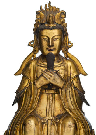 Feuervergoldete Bronze der Bixia Yuanjun - фото 2