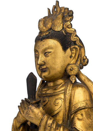 Feuervergoldete Bronze der Bixia Yuanjun - фото 4