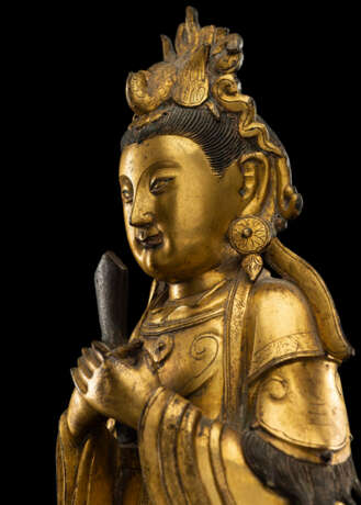 Feuervergoldete Bronze der Bixia Yuanjun - photo 7