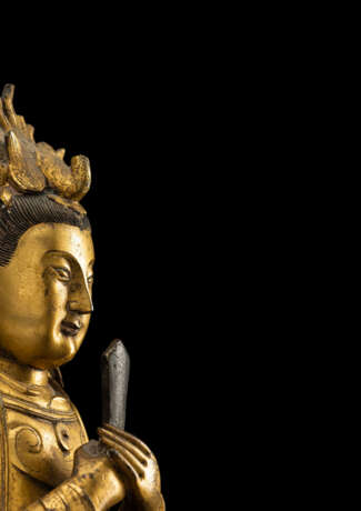 Feuervergoldete Bronze der Bixia Yuanjun - фото 8