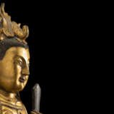 Feuervergoldete Bronze der Bixia Yuanjun - photo 8