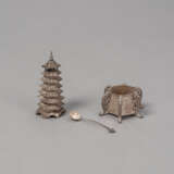 Vergoldeter Weihrauchbrenner im Sawasa-Stil, Dose und kleiner Weihrauchbrenner - фото 2