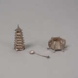 Vergoldeter Weihrauchbrenner im Sawasa-Stil, Dose und kleiner Weihrauchbrenner - photo 3